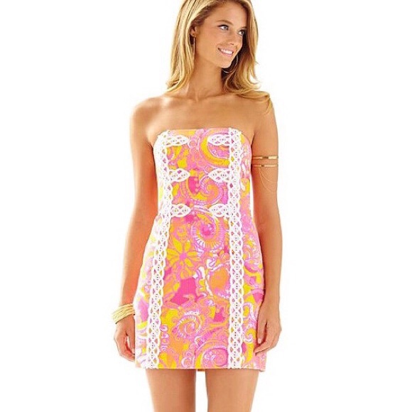 Lilly Pulitzer ▪️ bright strapless sundress - Picture 2 of 6
